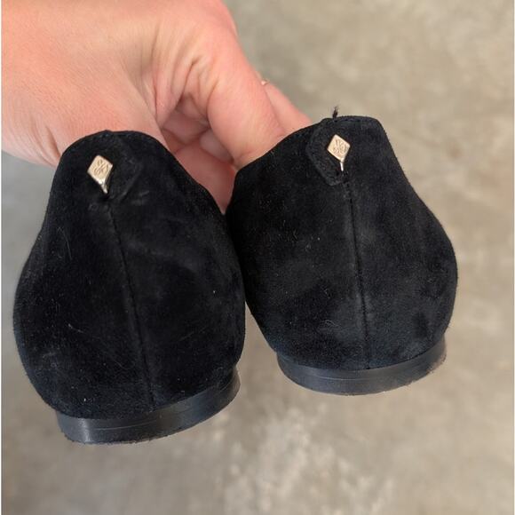 Sam Edelman Rodney d'Orsay Black Suede Leather Pointed Toe Flats, size 9 - Picture 4 of 6